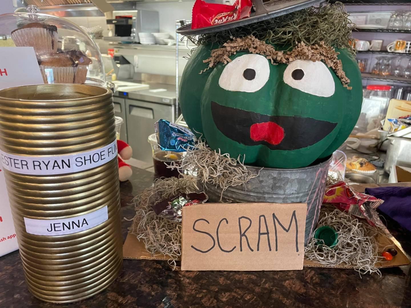 decorated pumpkin