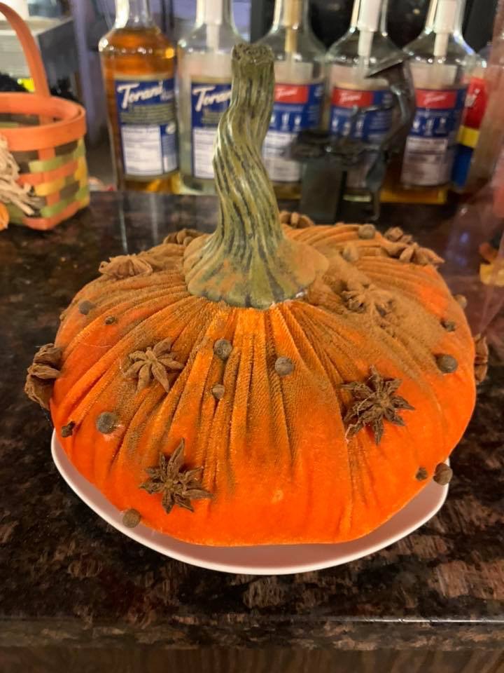 decorated pumpkin