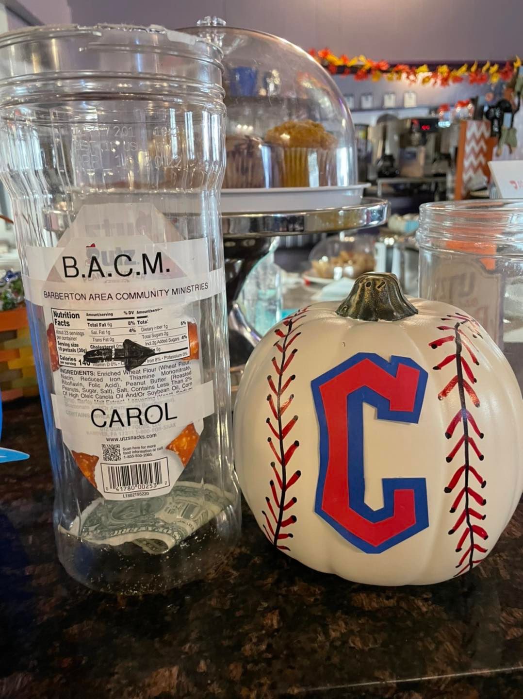decorated pumpkin