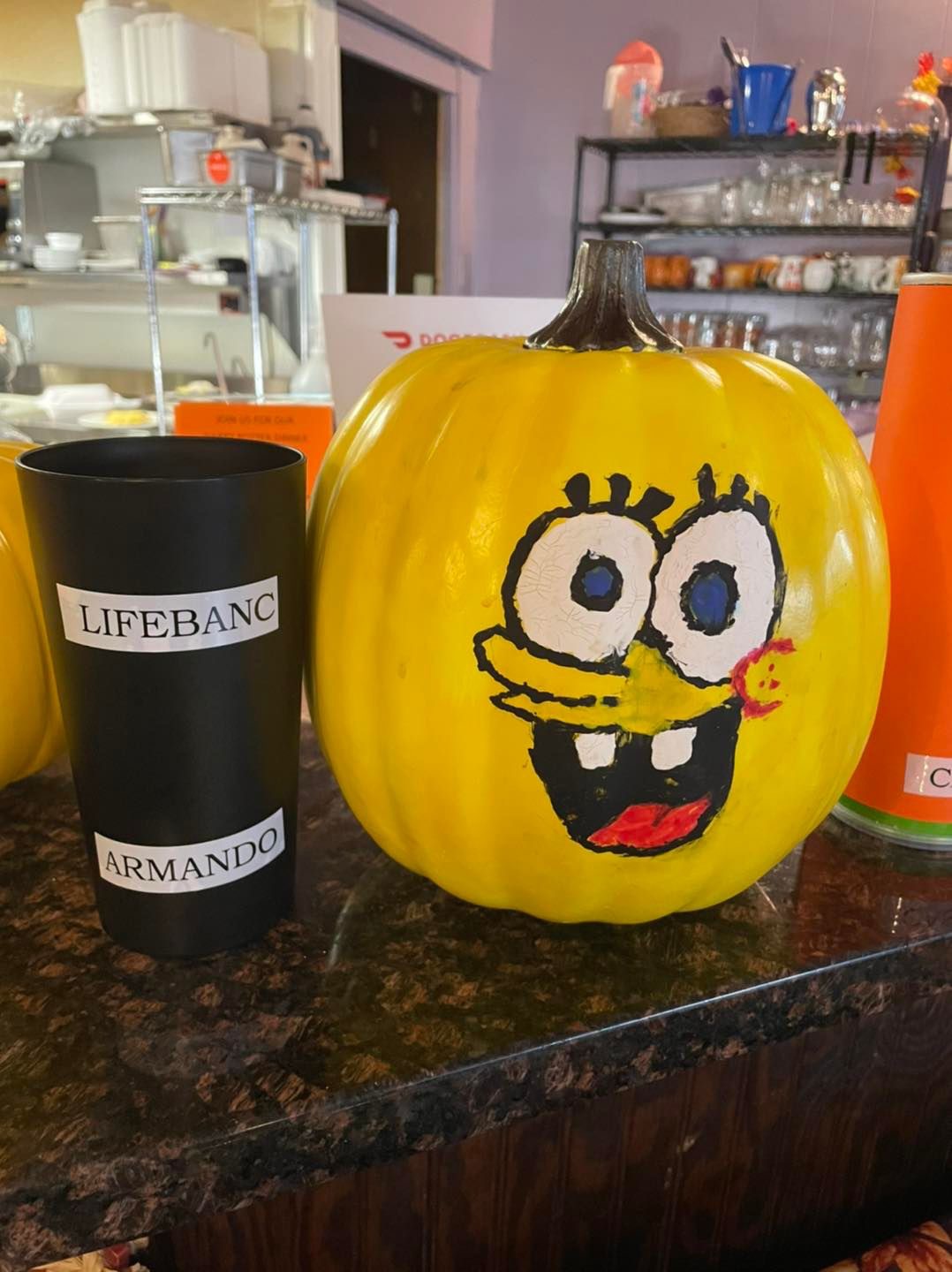 decorated pumpkin