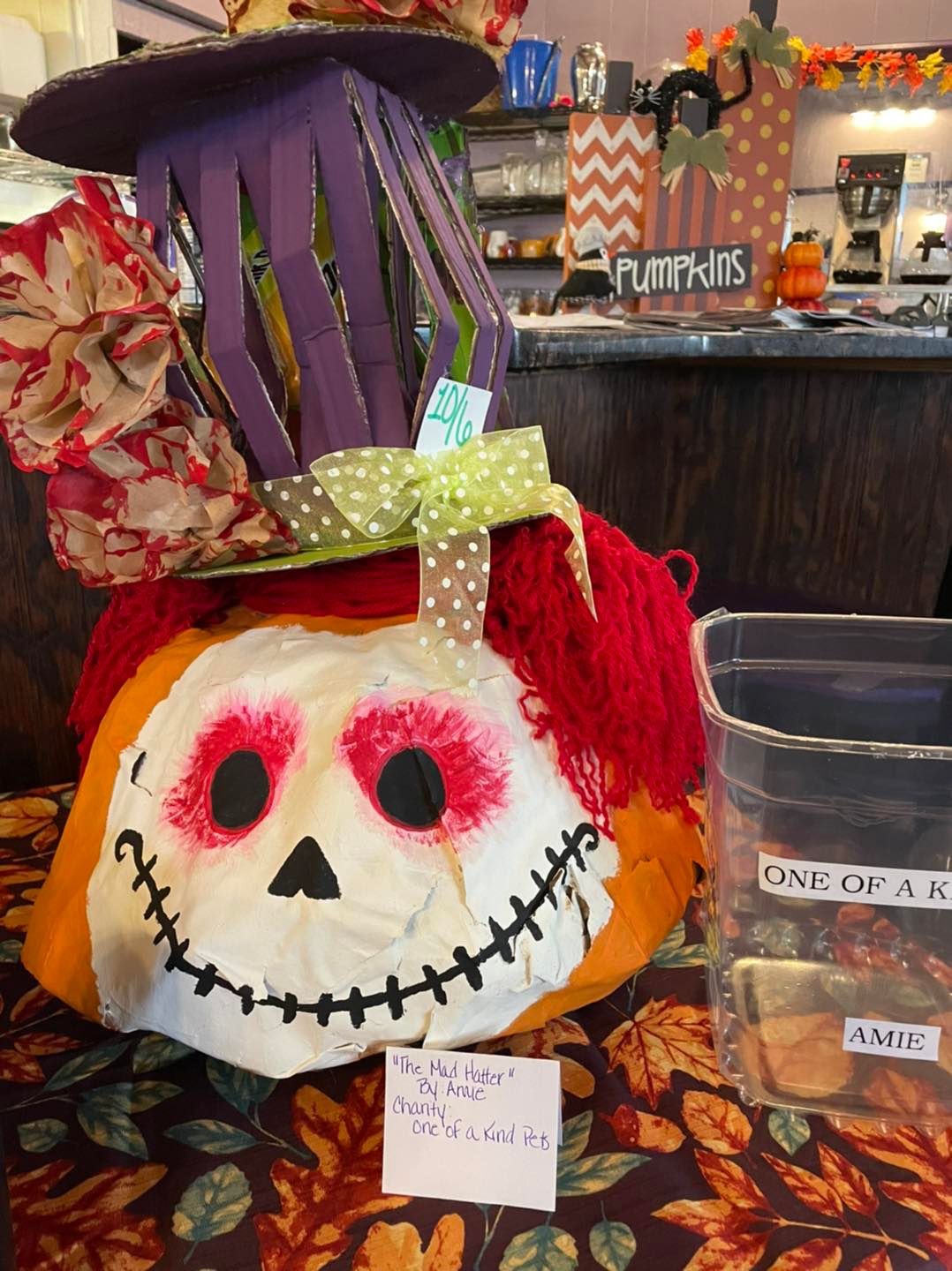 decorated pumpkin