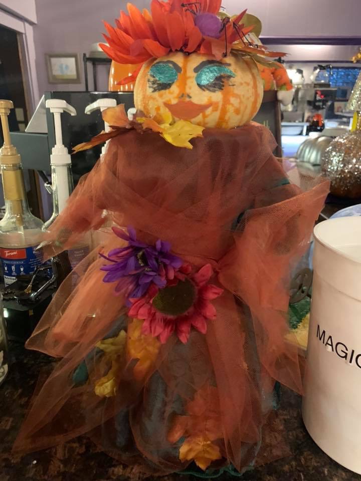 decorated pumpkin