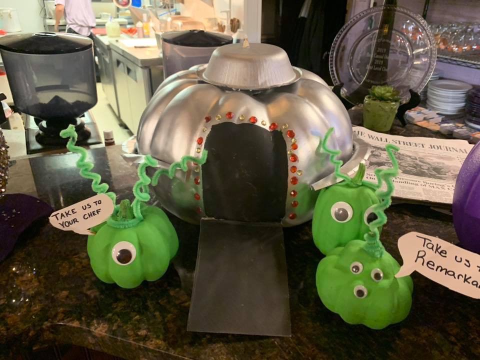 decorated pumpkin