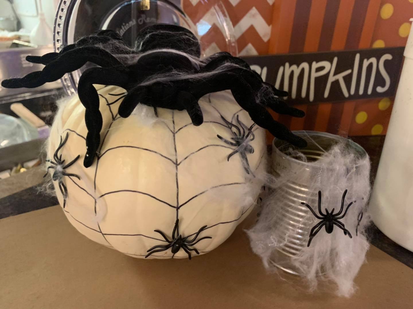 decorated pumpkin